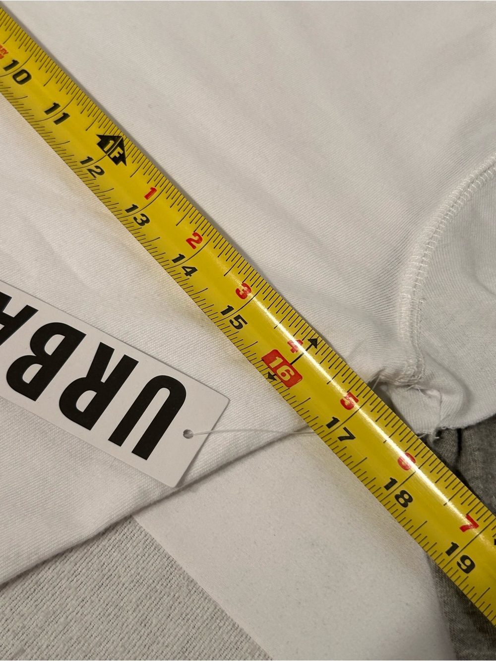 NWT Urban Outfitters White Tee with Gray Attached Long Sleeves 90s Grunge Y2K - Picture 7 of 8